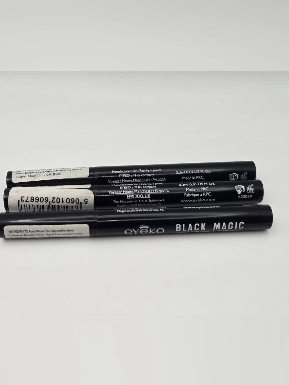Bundle of 3: Eyeko London Black Magic Liquid Eyeliner + Widelash™ – New, Unboxed